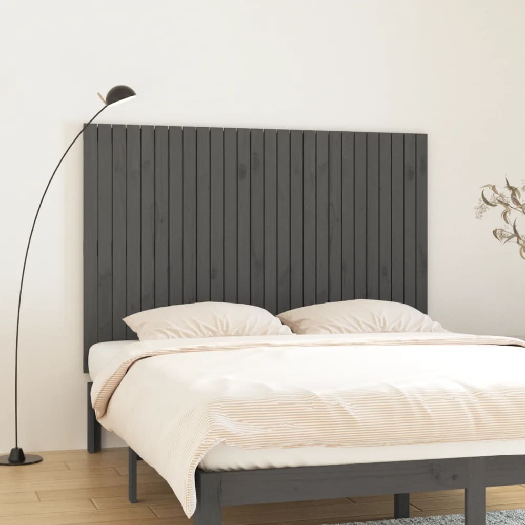 Tête de lit murale Gris 166x3x110 cm Bois massif de pin - XIOS