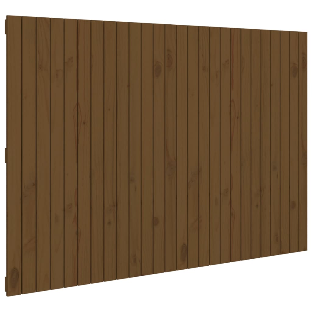 Tête de lit murale Marron miel 166x3x110 cm Bois massif de pin - XIOS