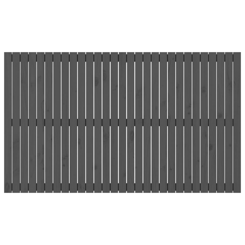 Tête de lit murale Gris 185x3x110 cm Bois massif de pin - XIOS