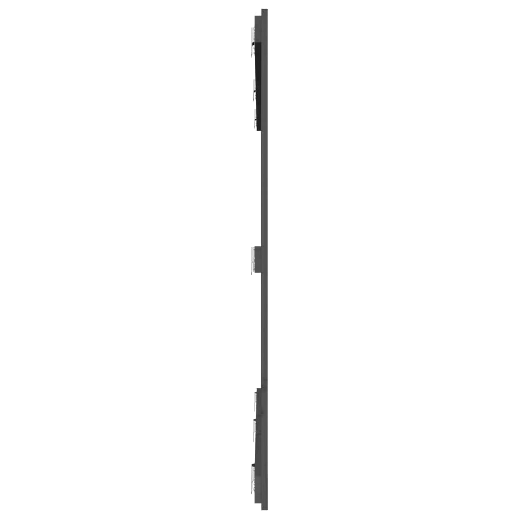 Tête de lit murale Gris 185x3x110 cm Bois massif de pin - XIOS