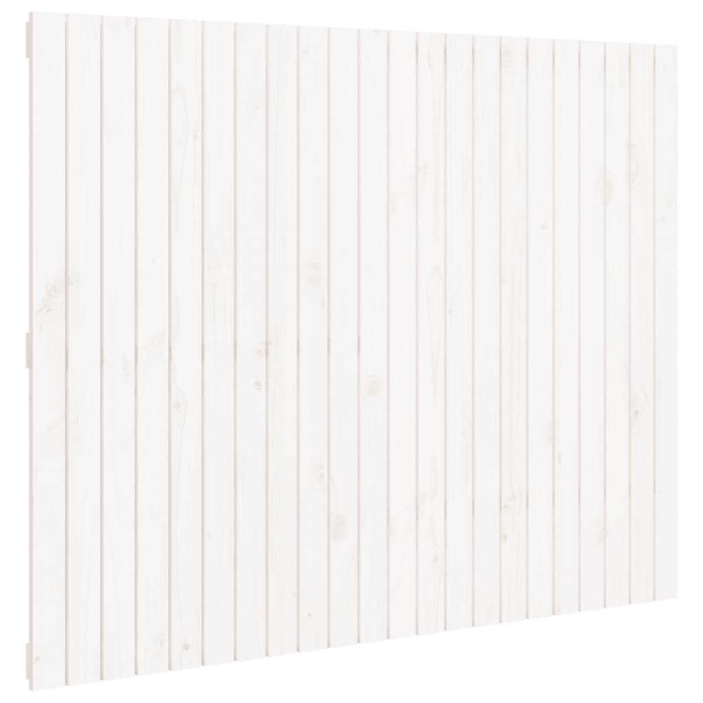 Tête de lit murale Blanc 140x3x110 cm Bois massif de pin - XIOS