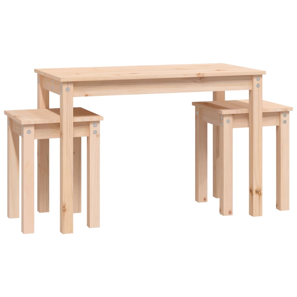 Tables gigognes 3 pcs Bois de pin massif - XIOS