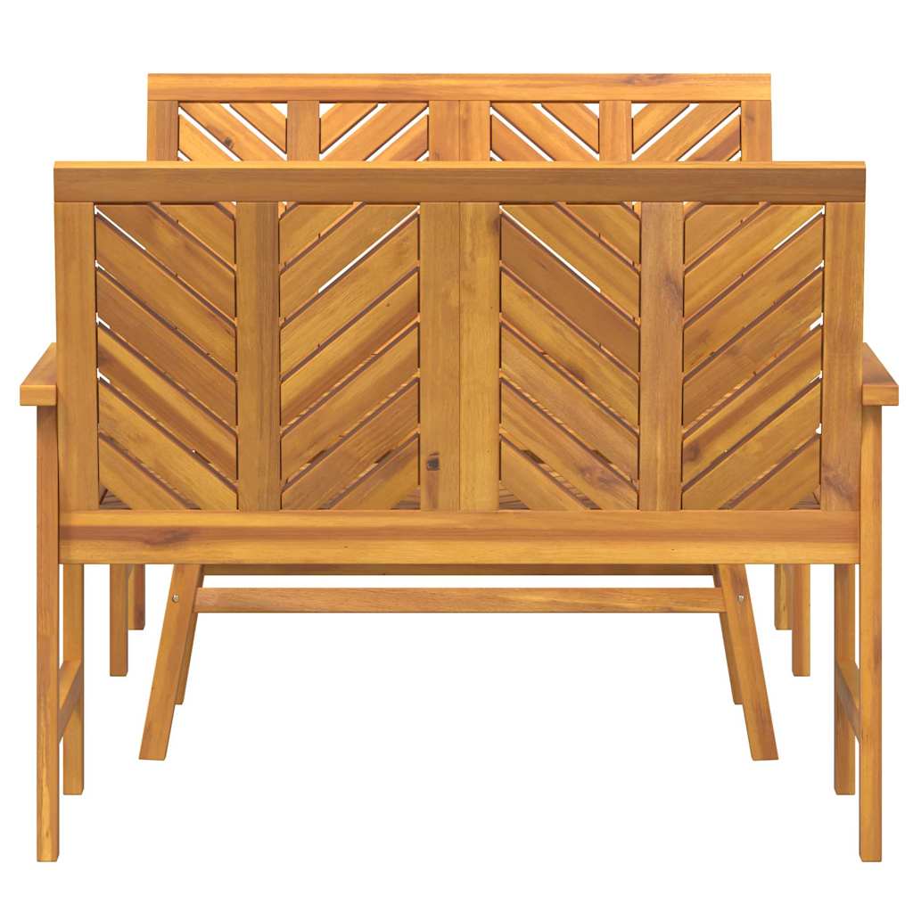 Ensemble de salon de jardin 3 pc Marron Bois d'Acacia Massif - XIOS