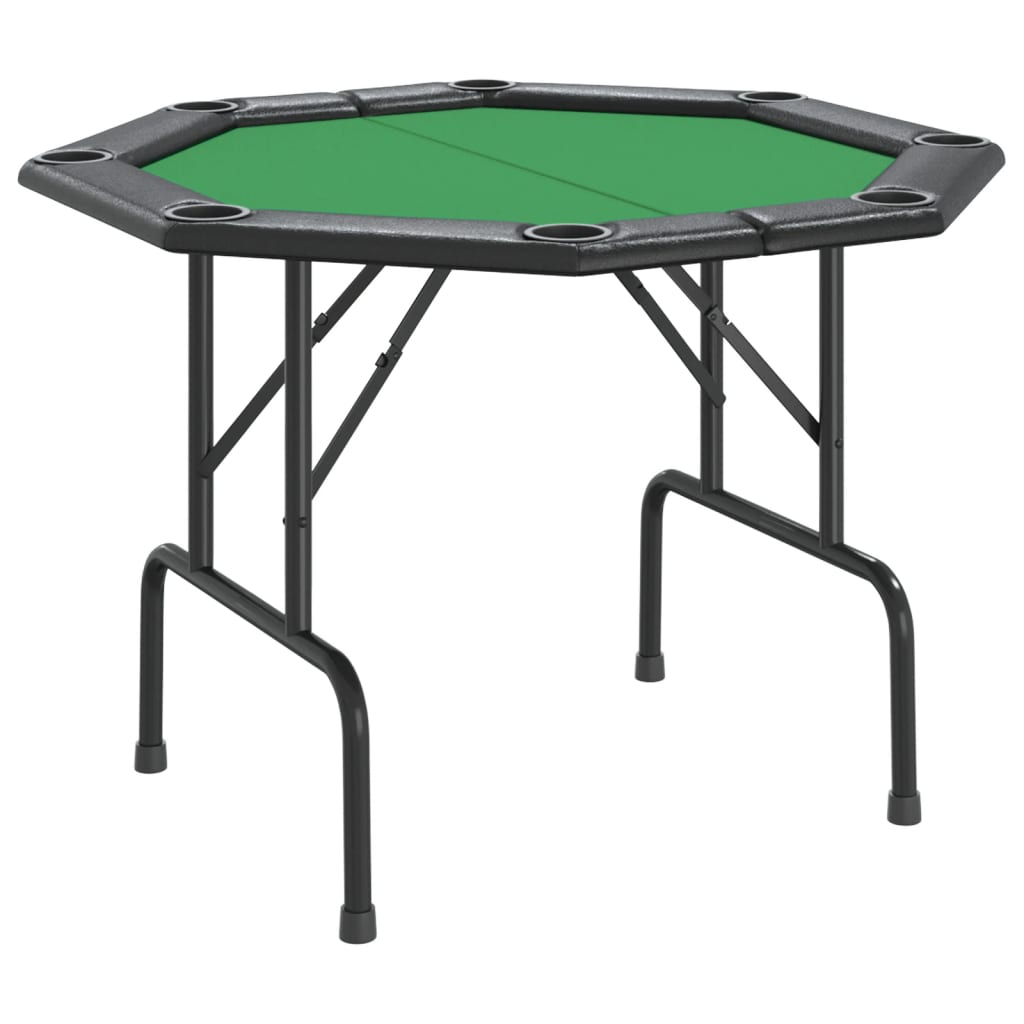 Table de poker pliable 8 joueurs Vert 108x108x75 cm - XIOS