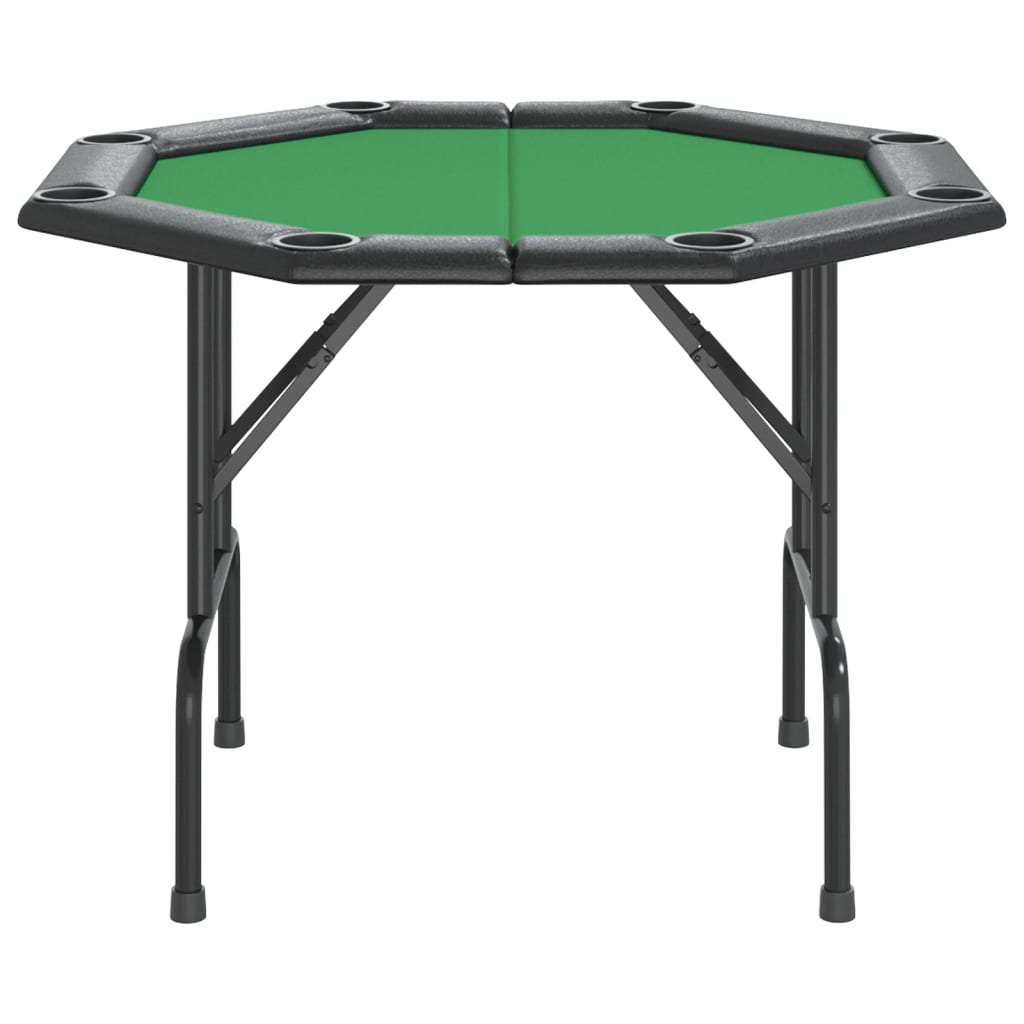Table de poker pliable 8 joueurs Vert 108x108x75 cm - XIOS