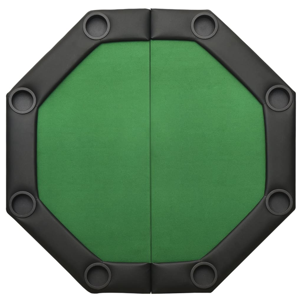 Table de poker pliable 8 joueurs Vert 108x108x75 cm - XIOS