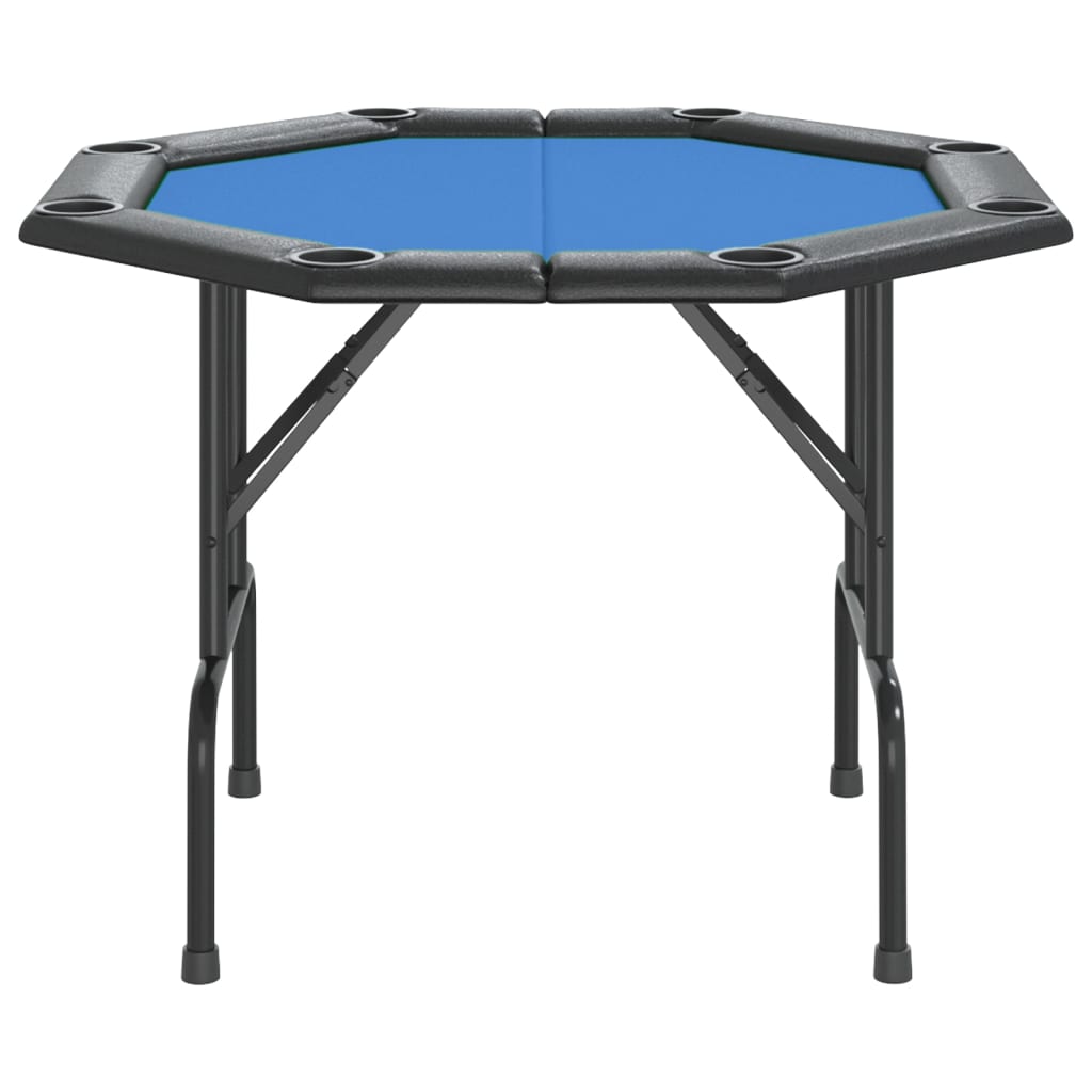 Table de poker pliable 8 joueurs Bleu 108x108x75 cm - XIOS