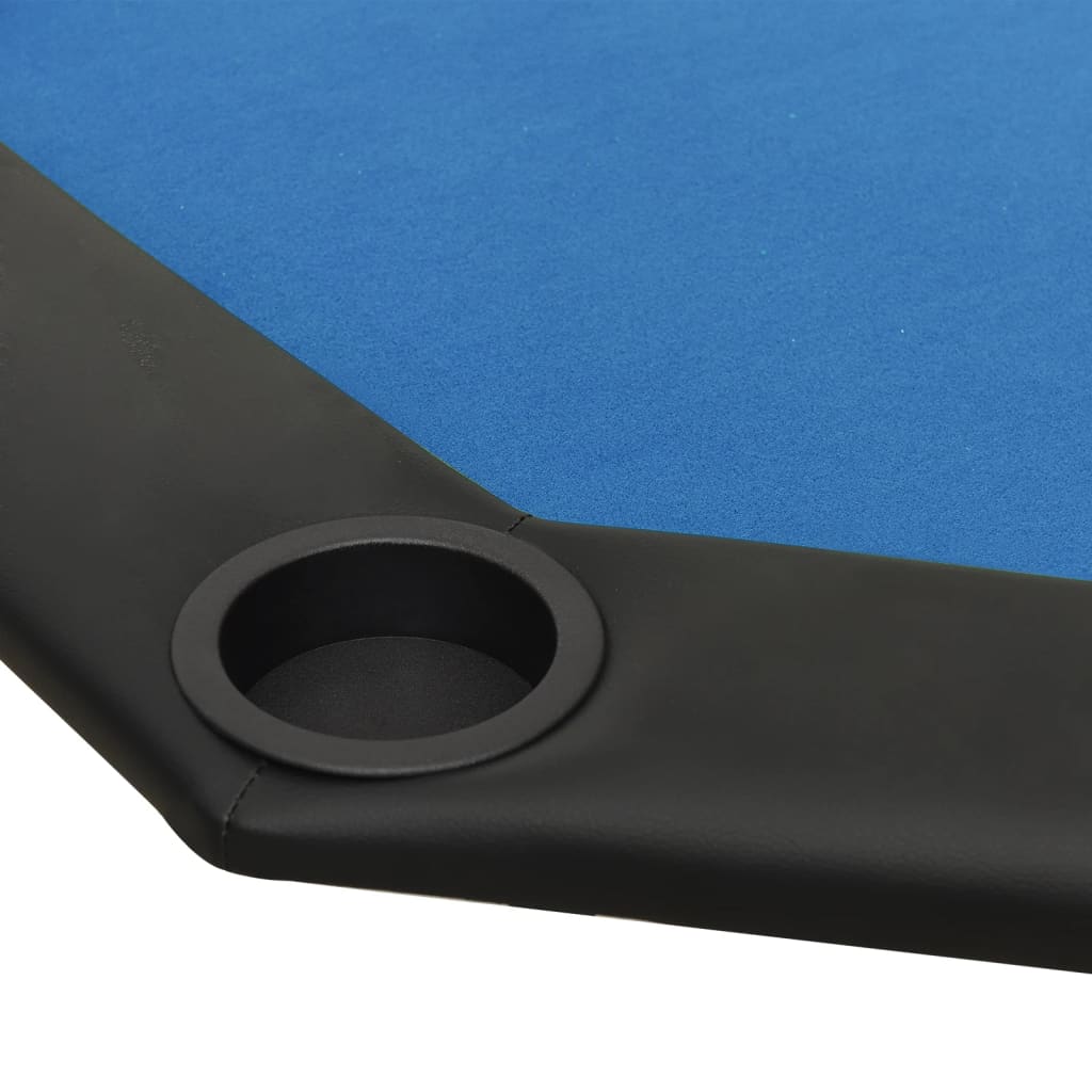Table de poker pliable 8 joueurs Bleu 108x108x75 cm - XIOS