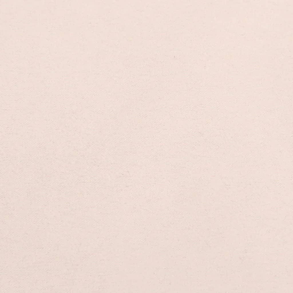 Chaise berçante avec repose-pied Rose clair Tissu - XIOS