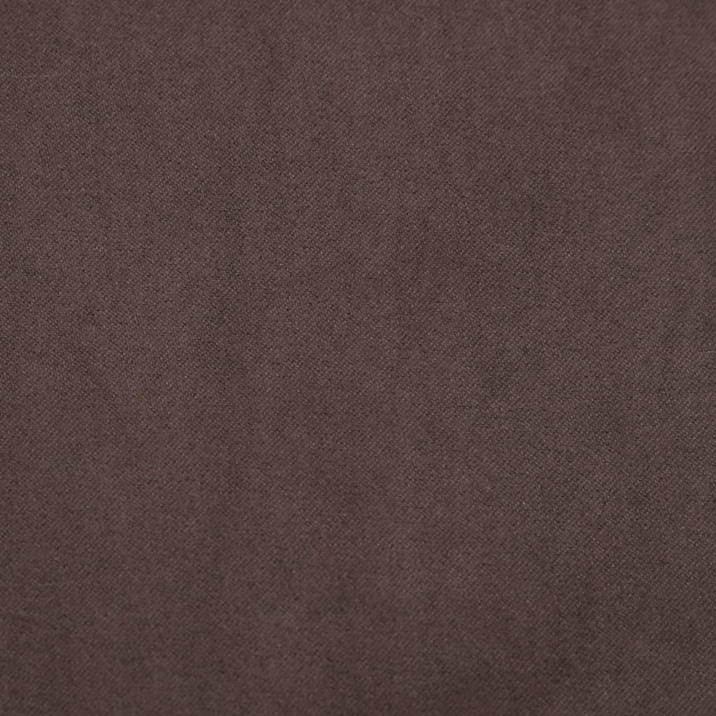 Chaise berçante avec repose-pied Marron Tissu - XIOS