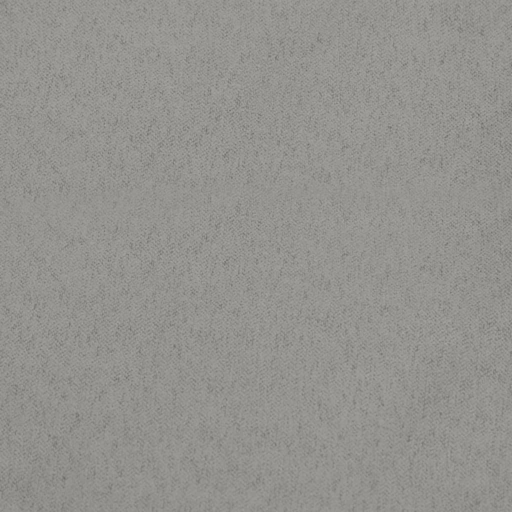 Chaise berçante avec repose-pied Gris clair Tissu - XIOS