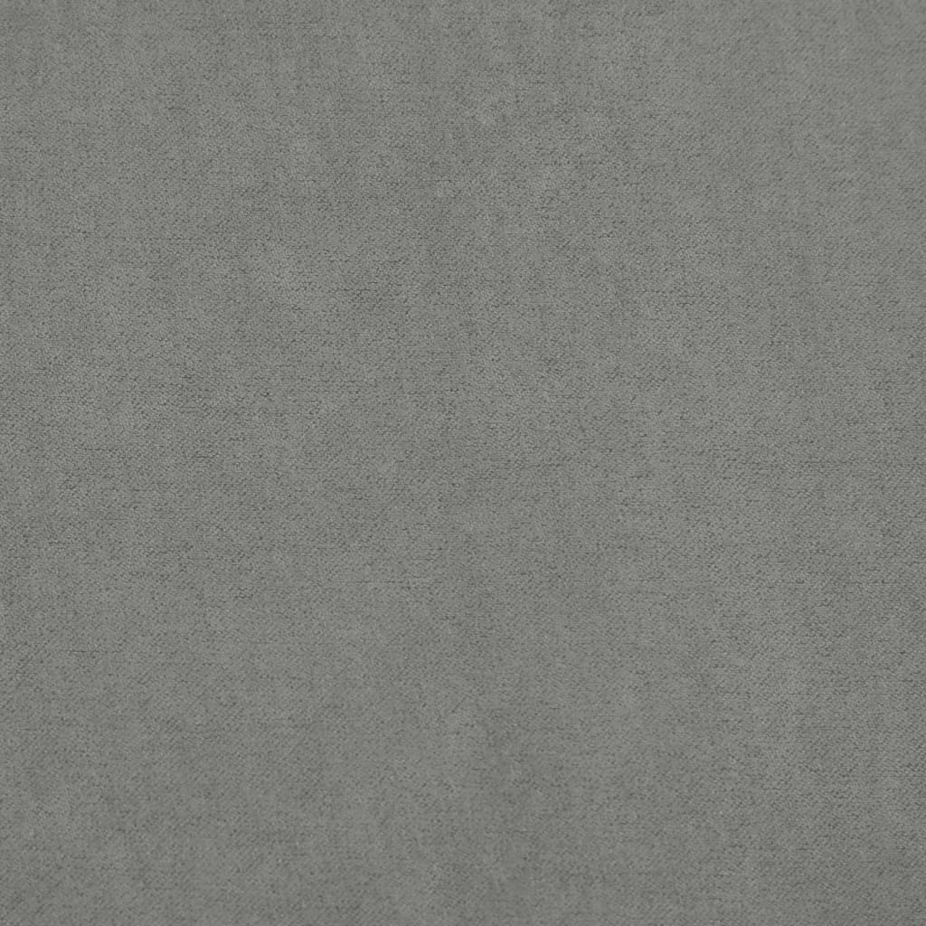 Chaise berçante avec repose-pied Gris foncé Tissu - XIOS