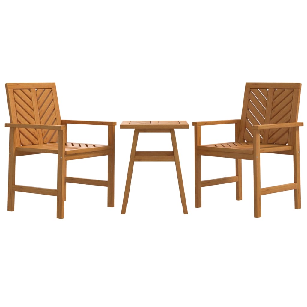 Ensemble de salon de jardin 3 pcs bois d'acacia solide - XIOS