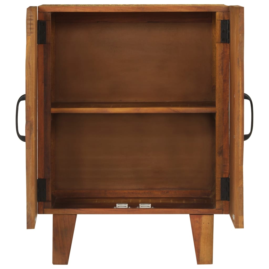 Buffet sculpté à la main 55x30x75 cm bois massif récupération - XIOS