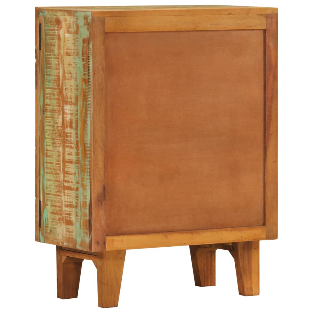 Buffet sculpté à la main 55x30x75 cm bois massif récupération - XIOS
