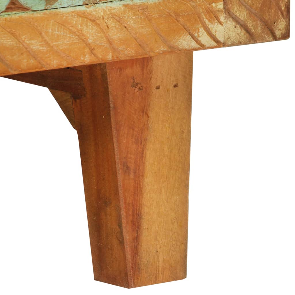 Buffet sculpté à la main 55x30x75 cm bois massif récupération - XIOS