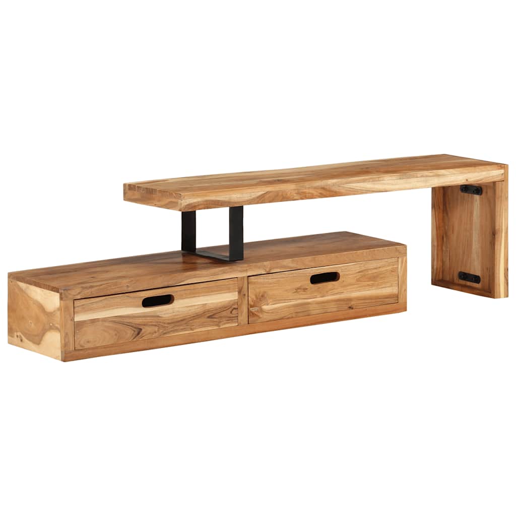 Meuble TV (118-200) x 30 x 40 cm Bois massif d'acacia - XIOS