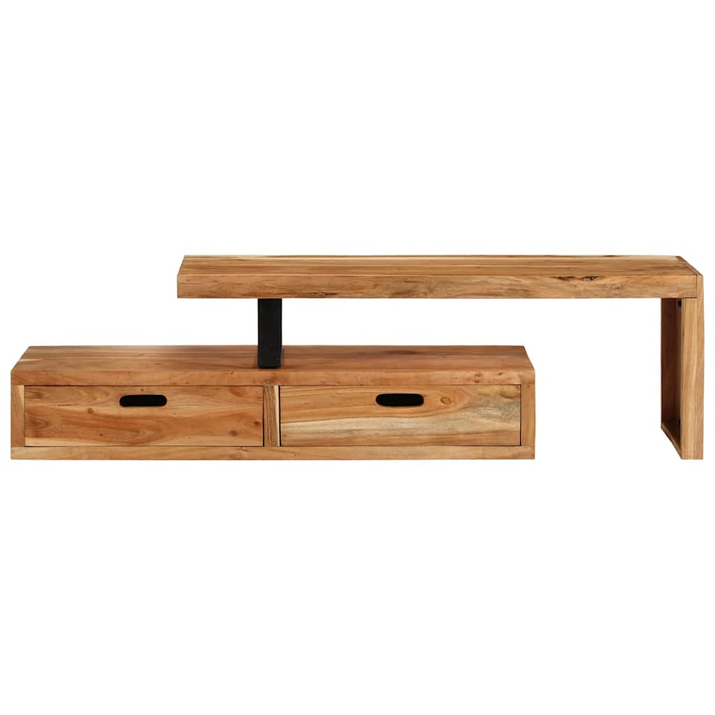 Meuble TV (118-200) x 30 x 40 cm Bois massif d'acacia - XIOS