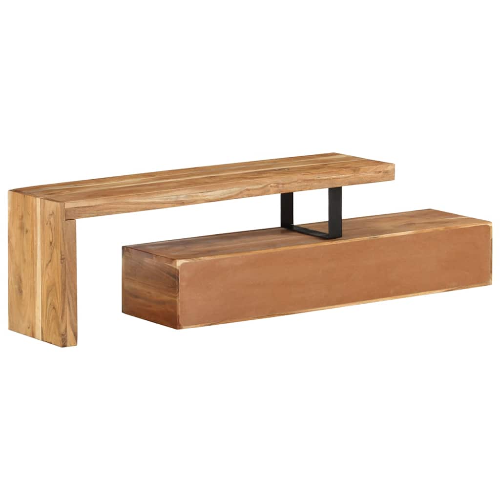 Meuble TV (118-200) x 30 x 40 cm Bois massif d'acacia - XIOS