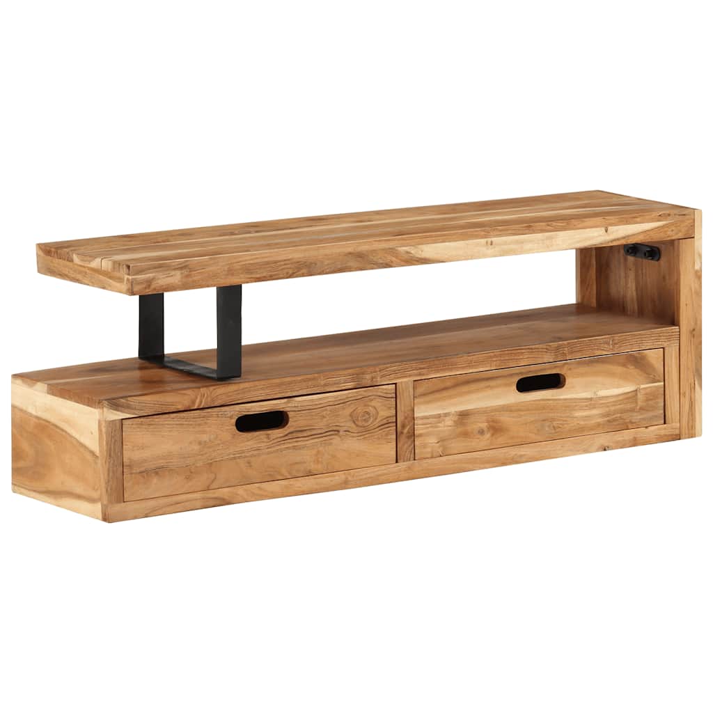 Meuble TV (118-200) x 30 x 40 cm Bois massif d'acacia - XIOS