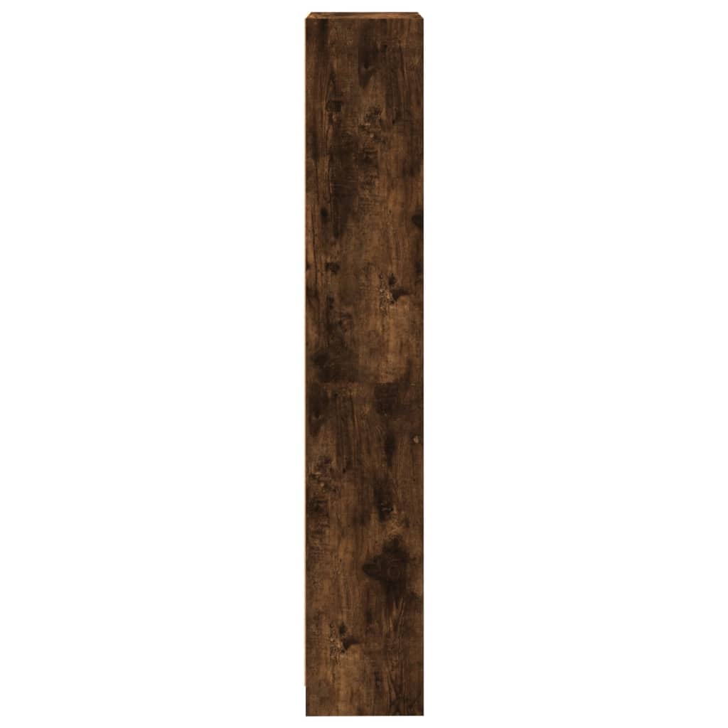 Bibliothèque 4 niveaux Chêne fumé 40x24x143cm Bois d'ingénierie - XIOS