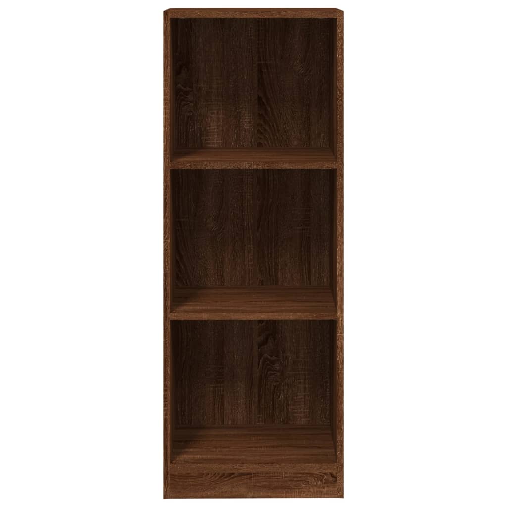 Bibliothèque 3 niveaux Chêne marron 40x24x109cm Bois ingénierie - XIOS
