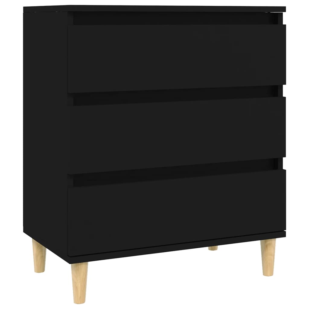 Buffet Noir 60x35x70 cm Bois d'ingénierie - XIOS
