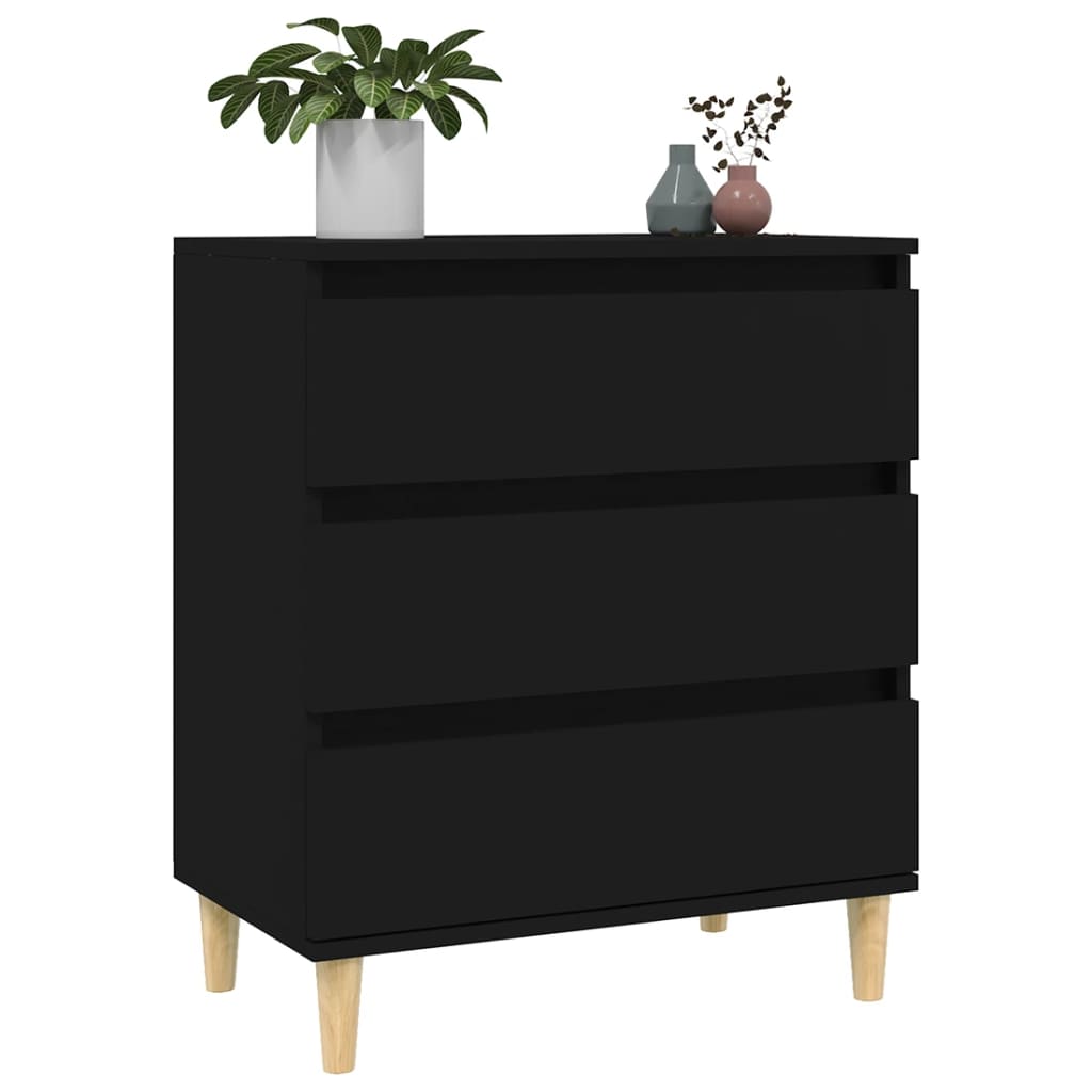 Buffet Noir 60x35x70 cm Bois d'ingénierie - XIOS