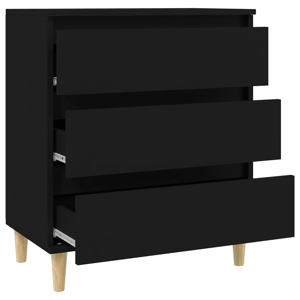 Buffet Noir 60x35x70 cm Bois d'ingénierie - XIOS