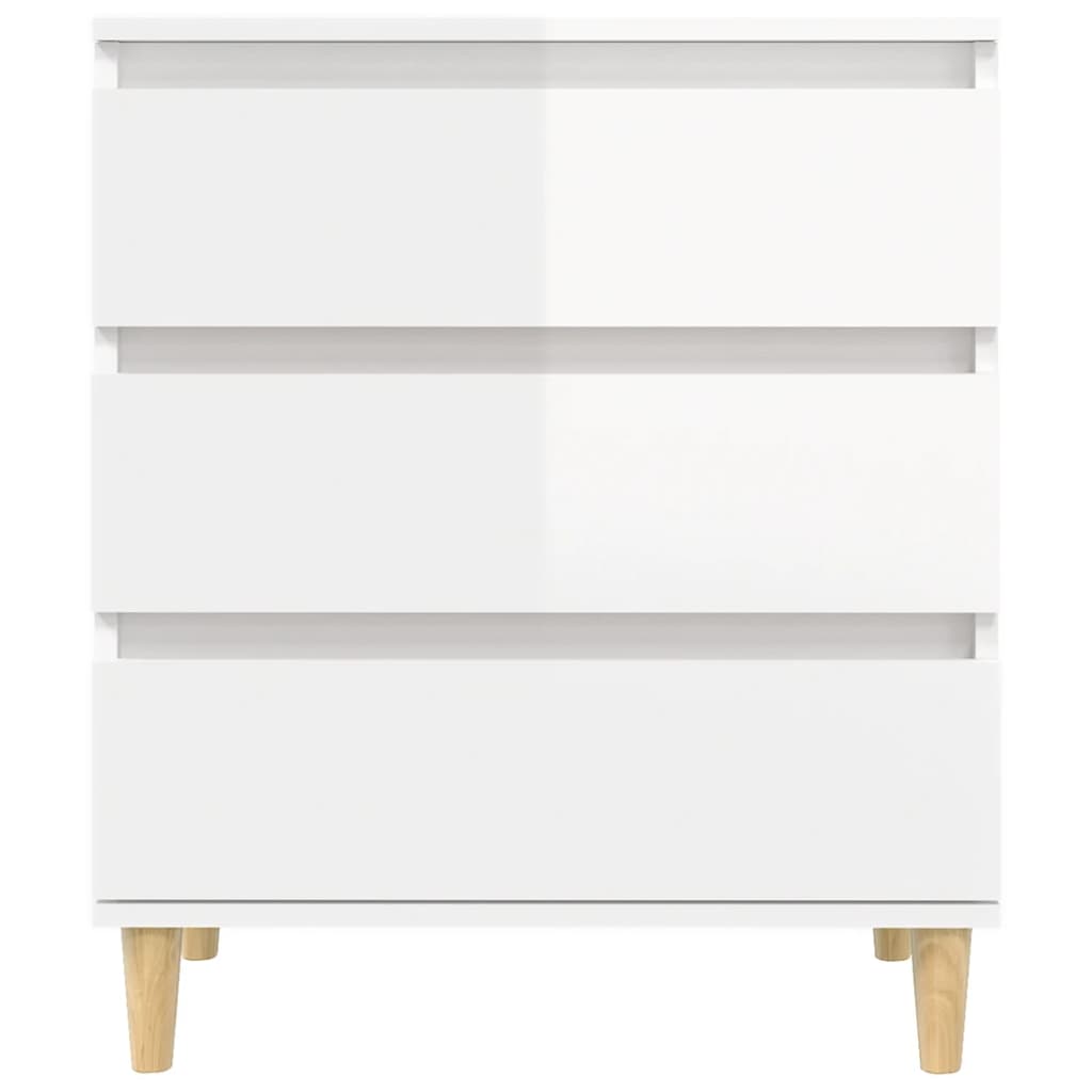 Buffet Blanc brillant 60x35x70 cm Bois d'ingénierie - XIOS