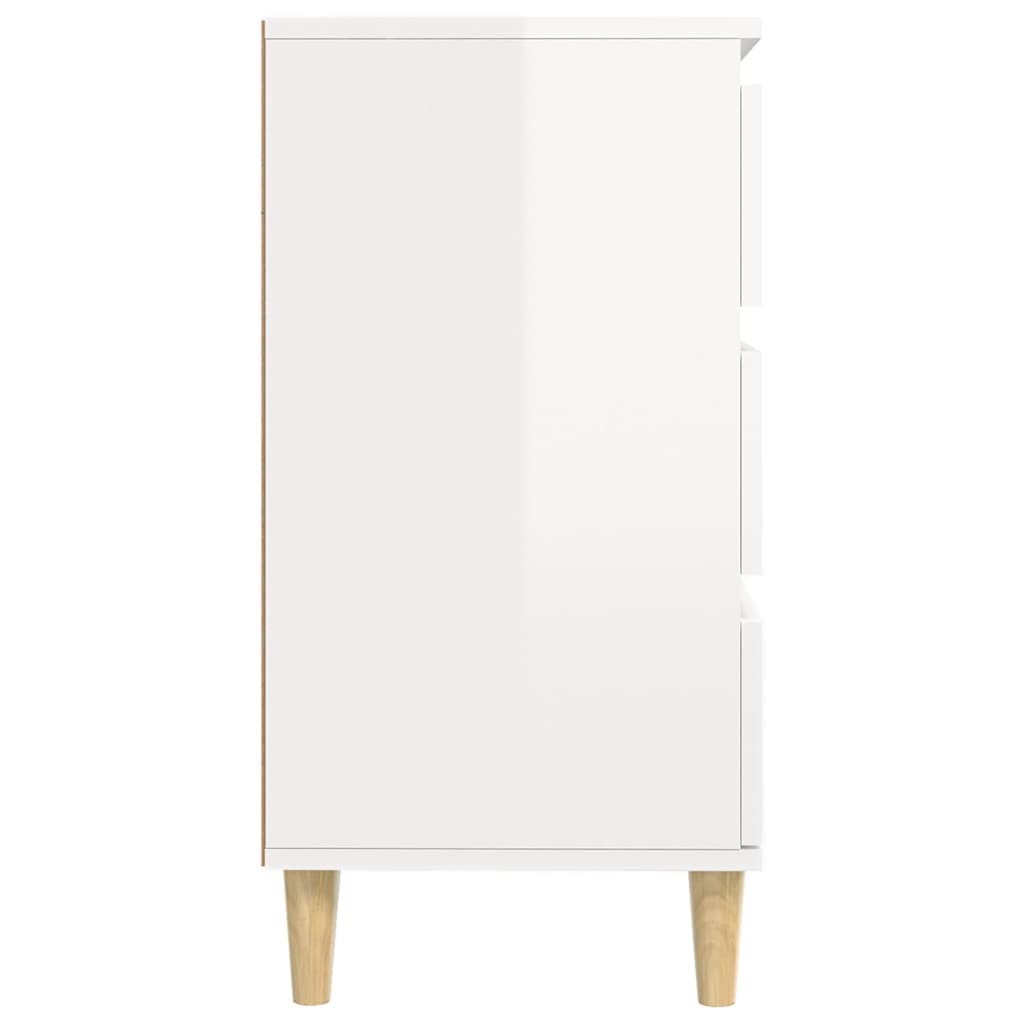 Buffet Blanc brillant 60x35x70 cm Bois d'ingénierie - XIOS