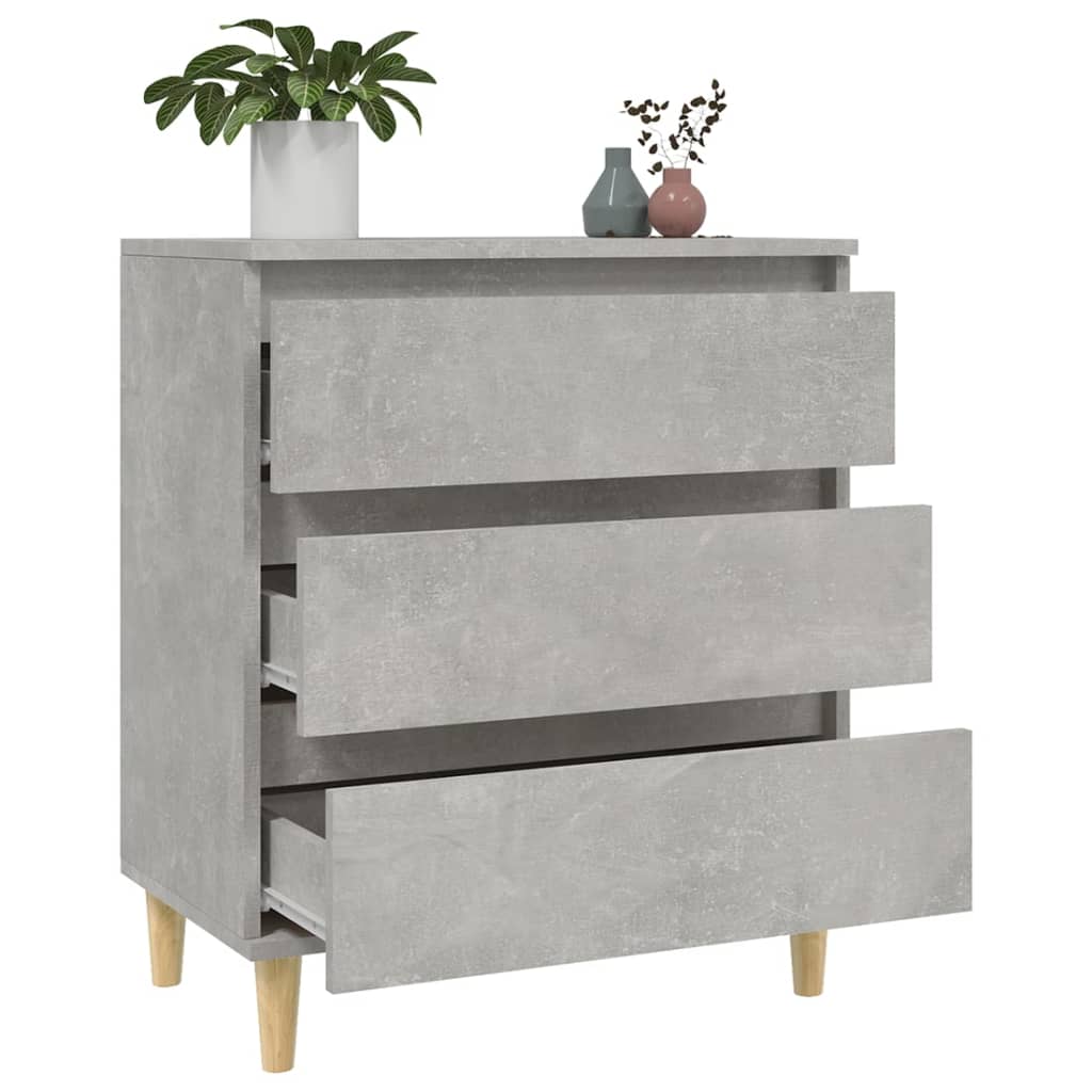 Buffet Gris béton 60x35x70 cm Bois d'ingénierie - XIOS