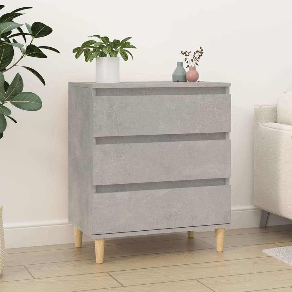 Buffet Gris béton 60x35x70 cm Bois d'ingénierie - XIOS