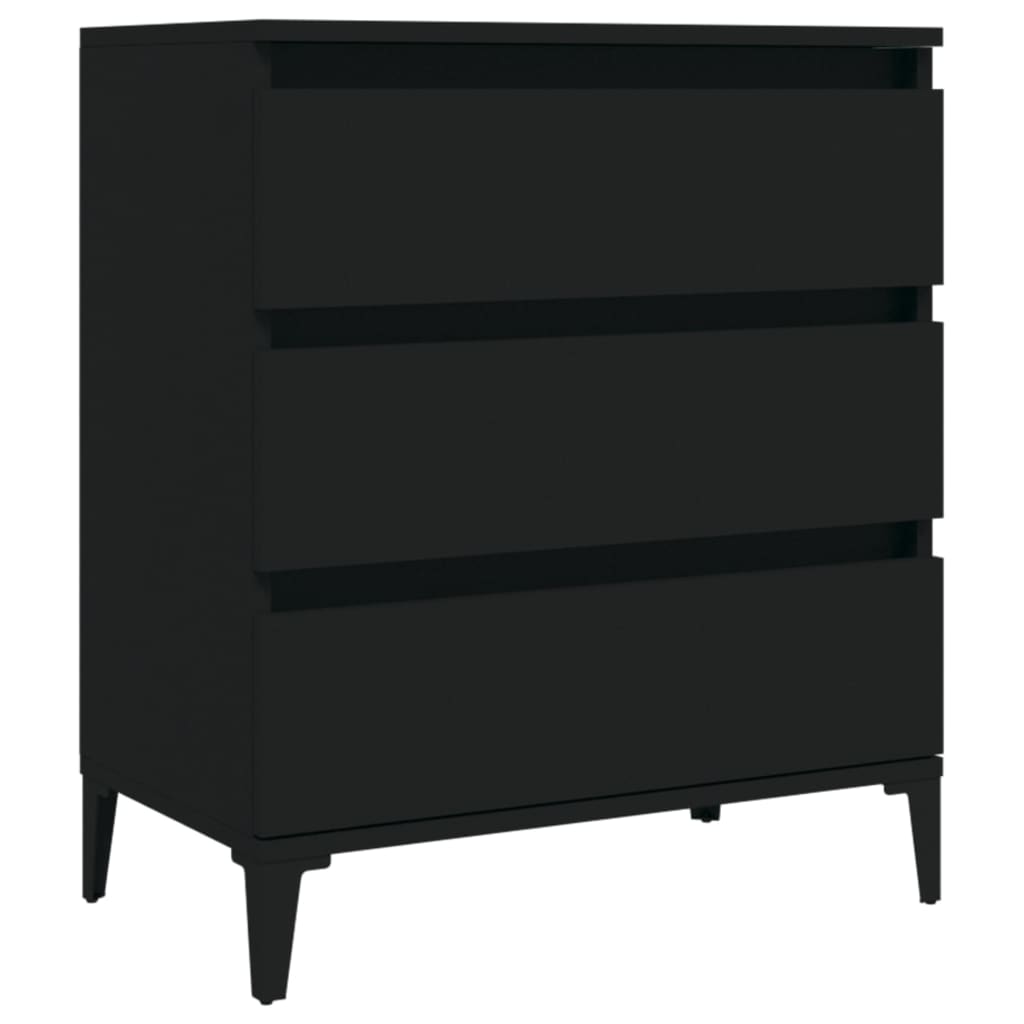 Buffet Noir 60x35x70 cm Bois d'ingénierie - XIOS