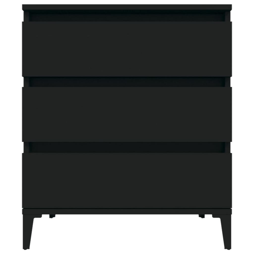 Buffet Noir 60x35x70 cm Bois d'ingénierie - XIOS