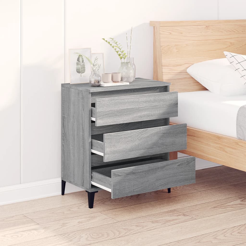 Buffet Sonoma gris 60x35x70 cm Bois d'ingénierie - XIOS