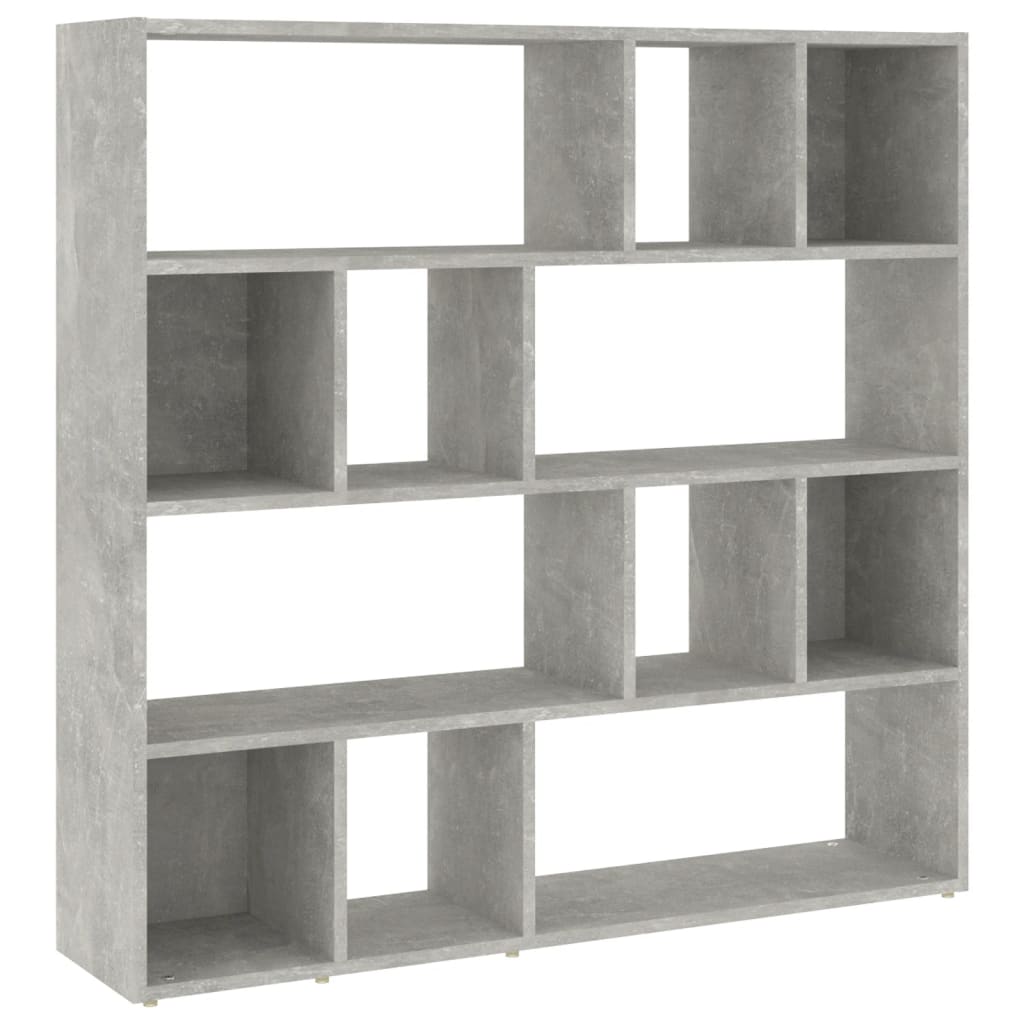 Bibliothèque/Séparateur de pièce Gris béton 105x24x102 cm - XIOS