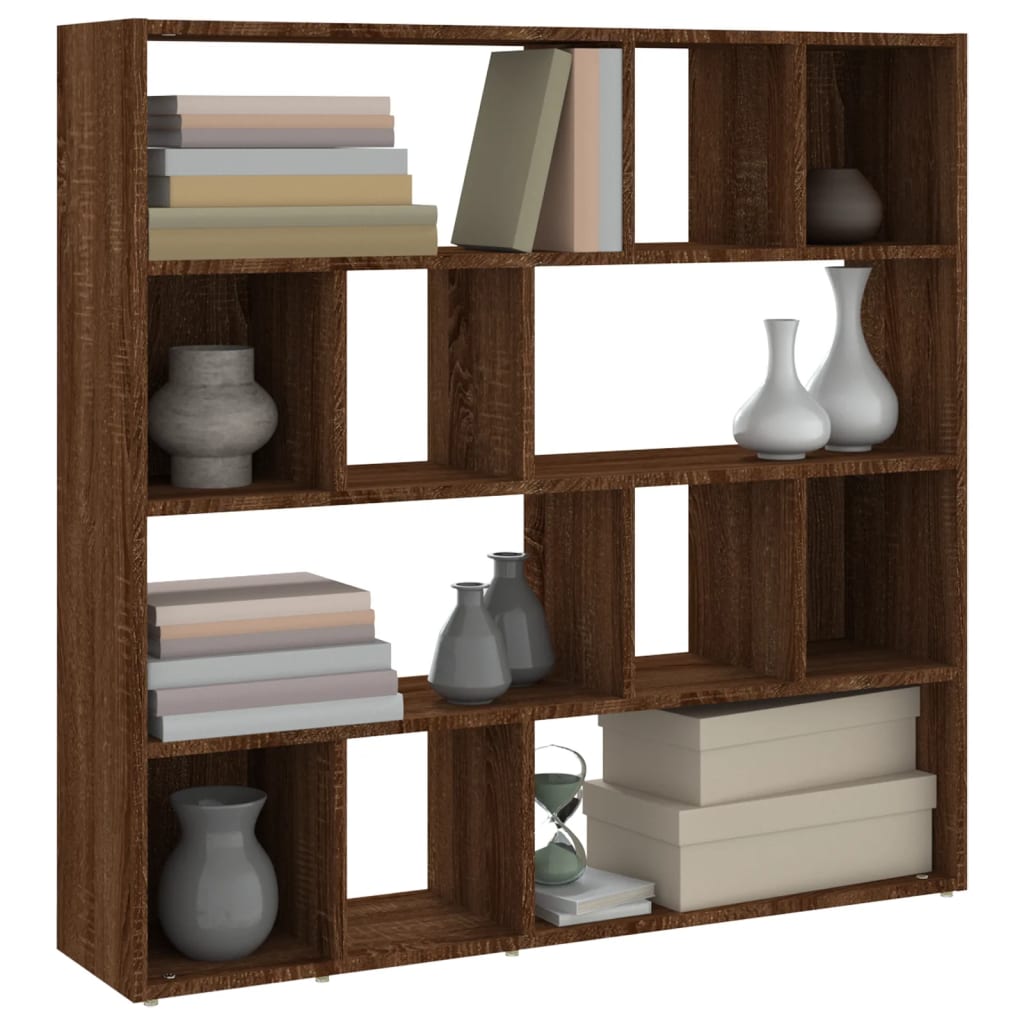Bibliothèque/Séparateur de pièce Chêne marron 105x24x102 cm