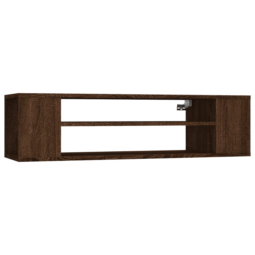 Armoire TV suspendue Chêne marron 100x30x26,5cm Bois Ingénierie - XIOS