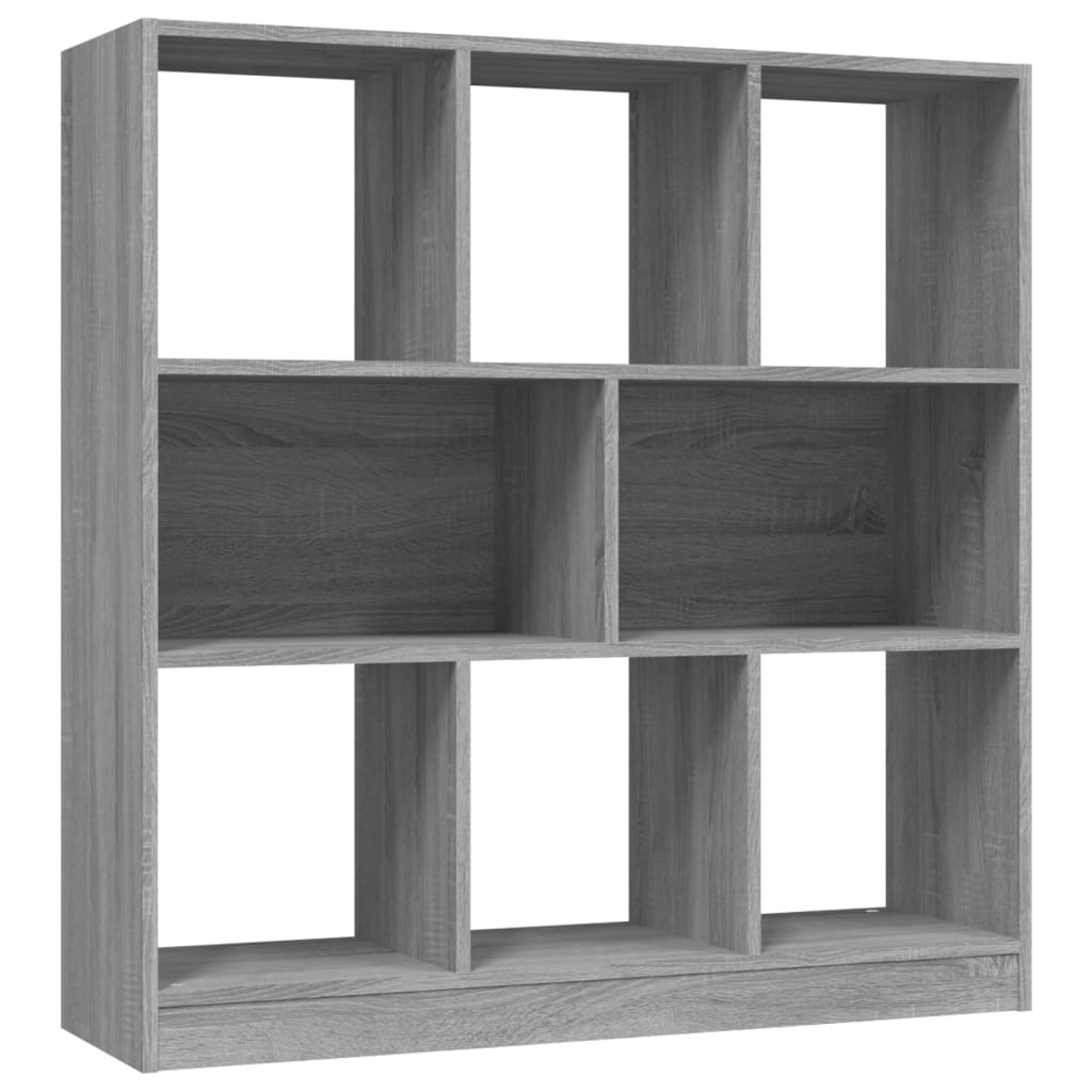 Bibliothèque Sonoma gris 97,5x29,5x100 cm Bois d'ingénierie - XIOS