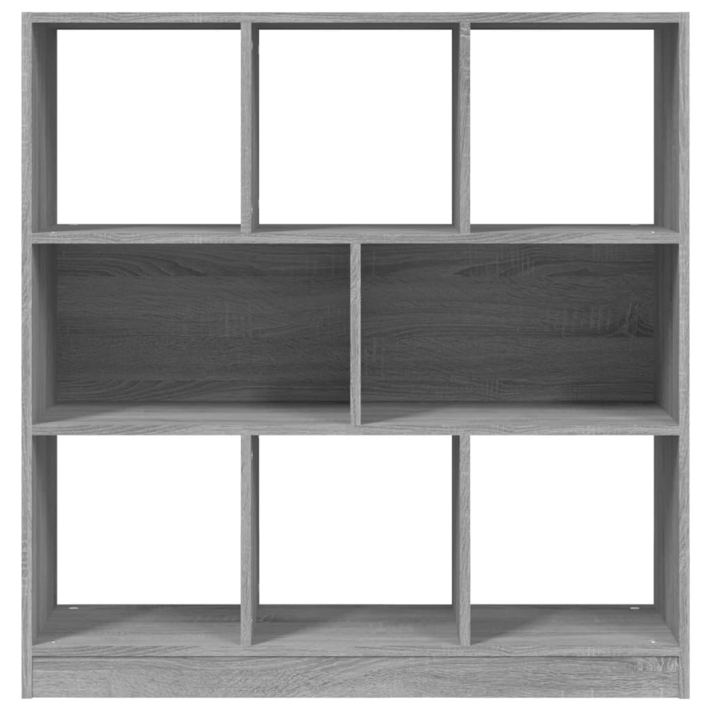 Bibliothèque Sonoma gris 97,5x29,5x100 cm Bois d'ingénierie - XIOS
