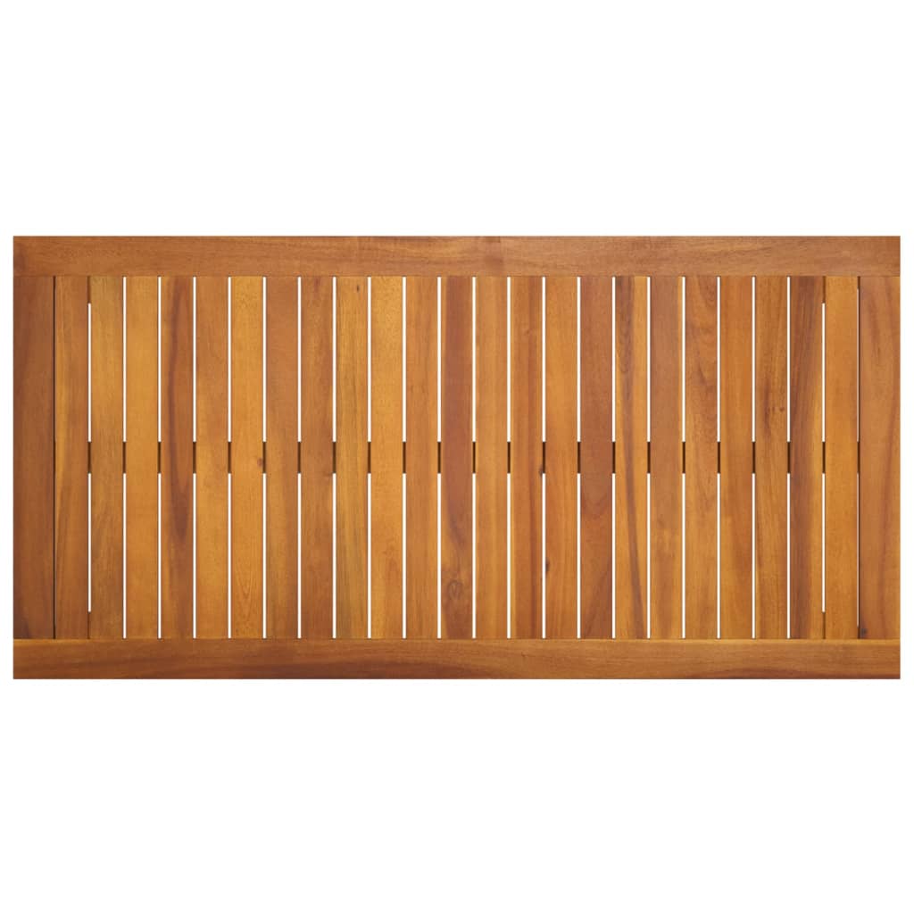 Ensemble à manger de jardin 3 pcs et coussins Acacia solide