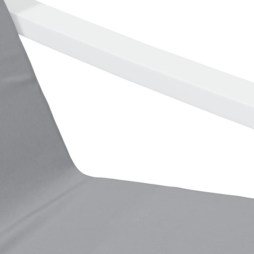 Chaise de relaxation avec repose-pied Gris foncé Tissu - XIOS