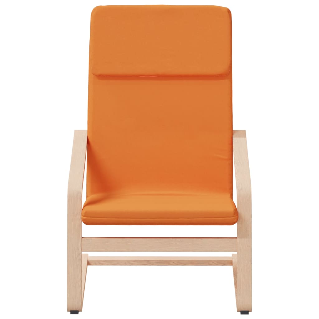 Chaise de relaxation avec repose-pied Jaune foncé Tissu - XIOS