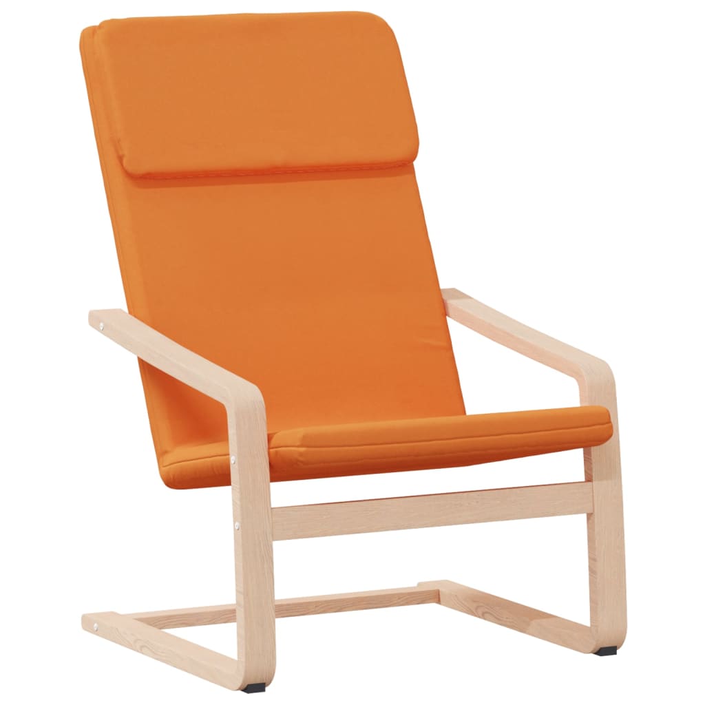 Chaise de relaxation avec repose-pied Jaune foncé Tissu - XIOS