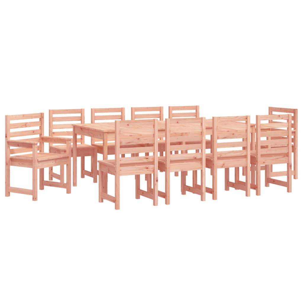 Ensemble à manger de jardin 11 pcs bois massif Douglas