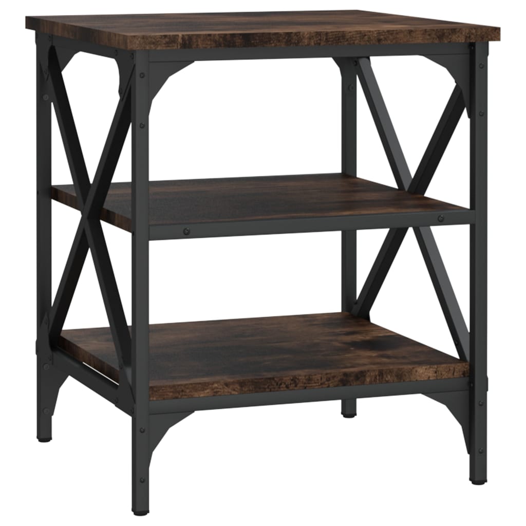 Table d'appoint Chêne fumé 40x42x50 cm Bois d'ingénierie - XIOS