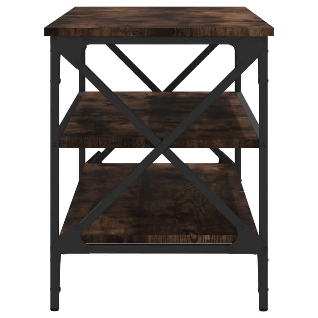 Meuble TV Chêne fumé 100x40x50 cm Bois d'ingénierie - XIOS