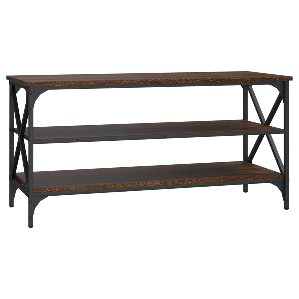 Meuble TV Chêne marron 100x40x50 cm Bois d'ingénierie - XIOS