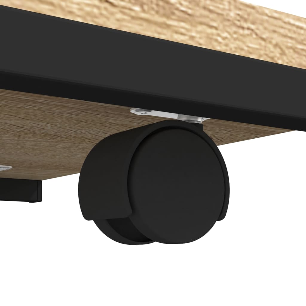 Table d'appoint à roues Chêne sonoma 50x35x55,5 cm - XIOS